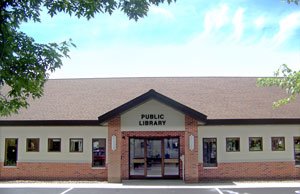 Front entrance to cameron public library